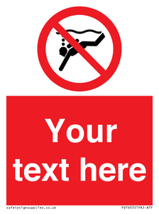 Custom prohibition No sub aqua diving